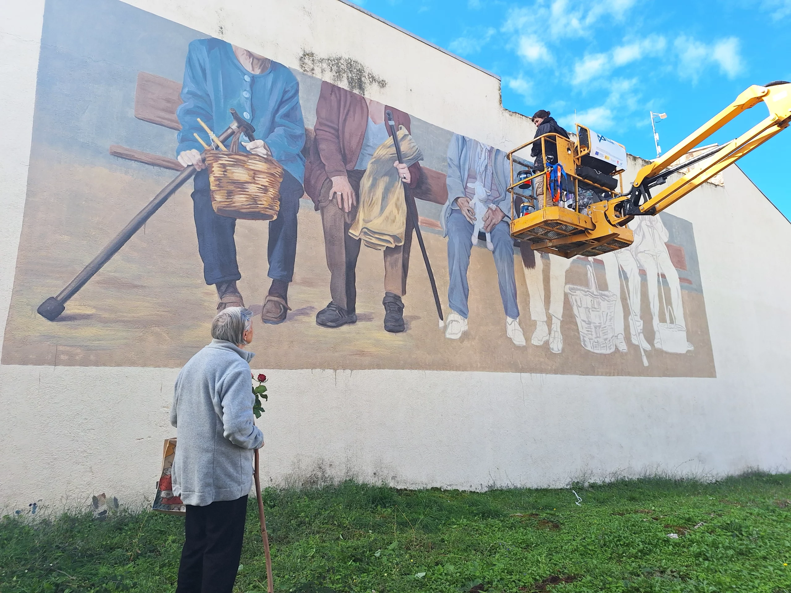 DuoAmazonas y el proceso de su mural en Cervera de Buitrago para el proyecto Paredes que hablan