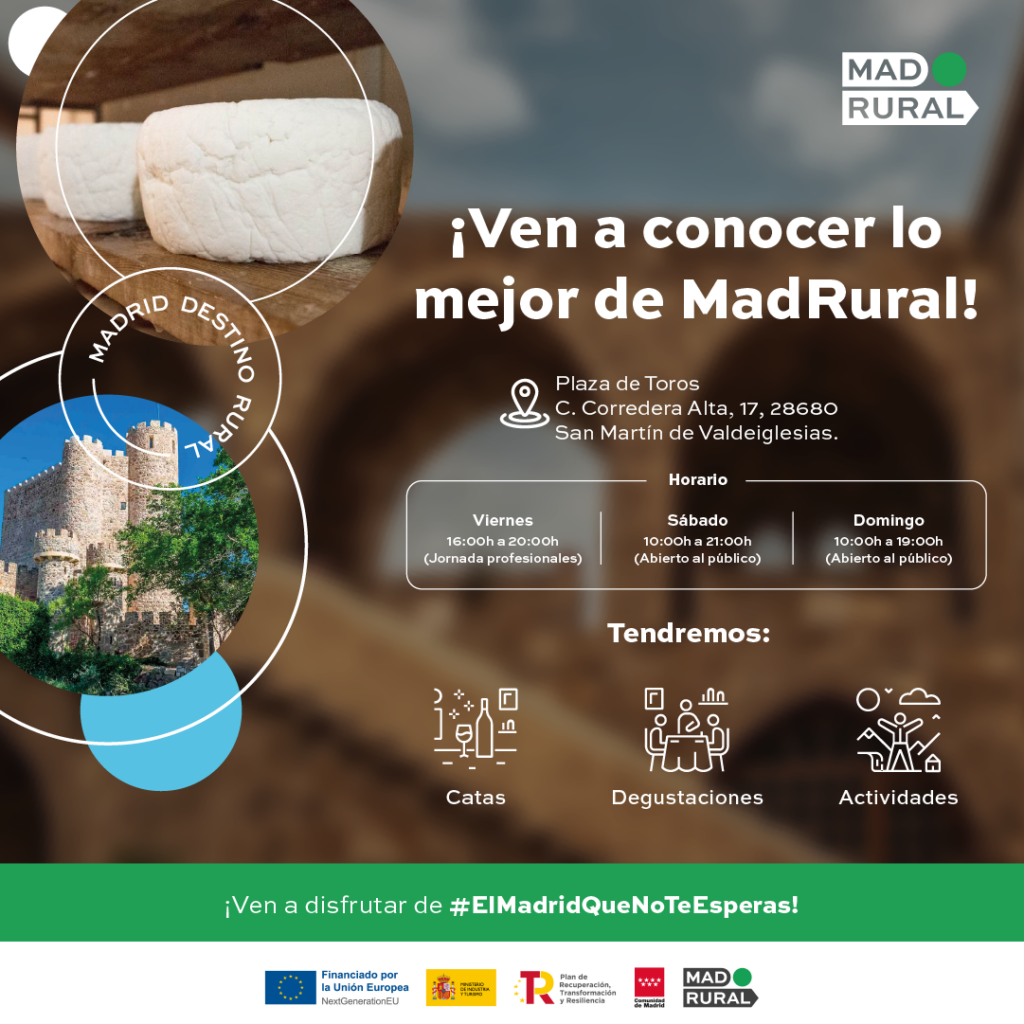 Cartel promocional del evento MadRural en San Martín de Valdeiglesias.