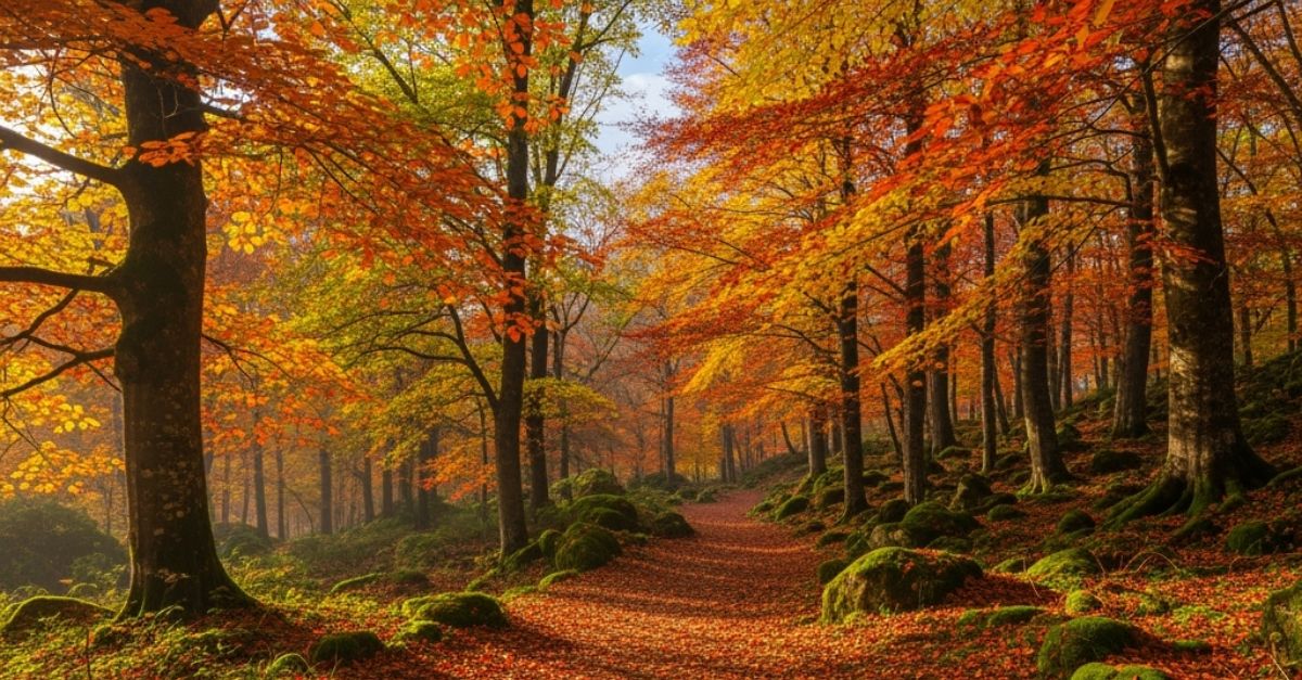 Imagen de un castañar